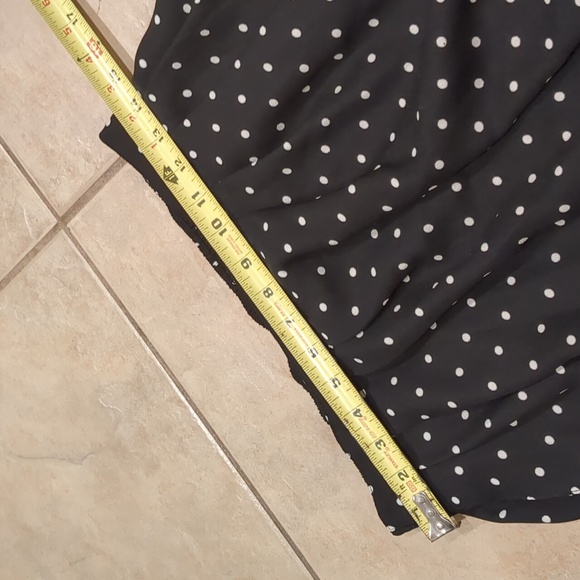 Vintage Sag Harbor Pleated Polka Dot Midi Skirt Size Medium - Picture 4 of 4